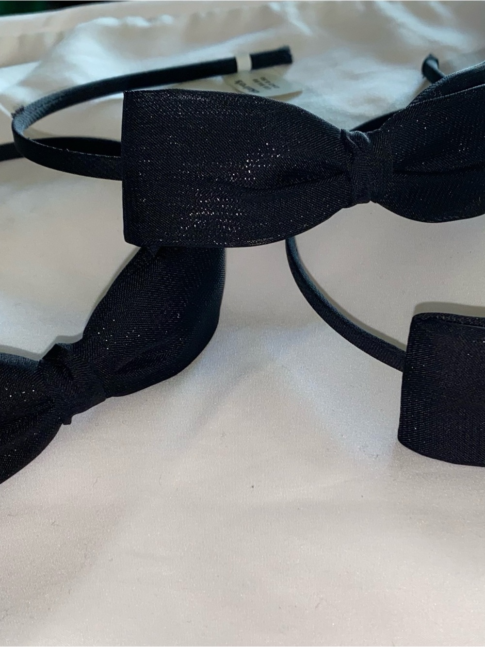 1-Headband Black Bow